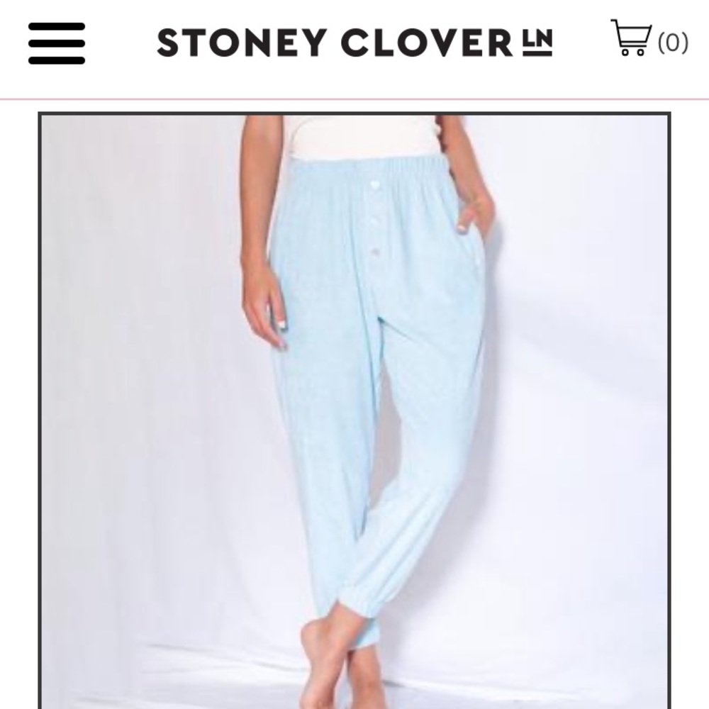 Stoney clover x donni terry Henley sweatpants in L